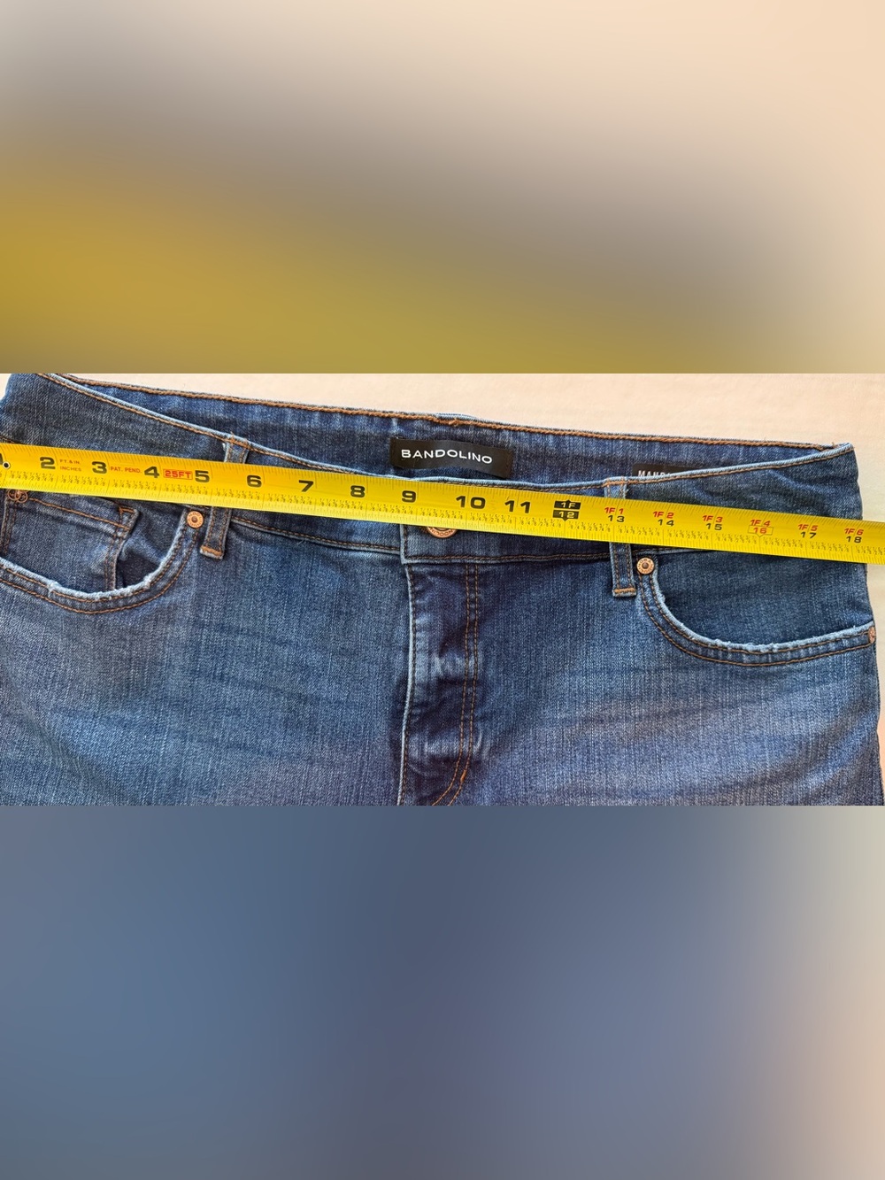 Bandolino Mandie Skinny Jeans in Dark Blue Denim Size 14 - Picture 10 of 13